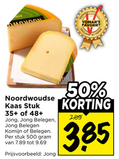  noordwoudse kaas 50 500 favoriet stuk 35 48 jong belegen komijn 