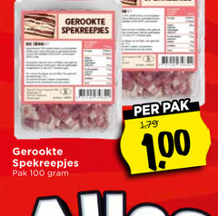  spekreepjes 100 gerookte pak 