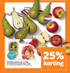  peren elstar appelen 1 25 conference beter hut score natuur boer appels zak kilo bak varieeren 
