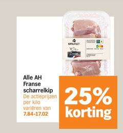  kipdijfilet 25 franse scharrelkip kilo varieeren 