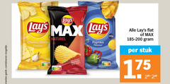  lays chips combineren quality cheese onion flavour naturel vitality paprika score nutri crunch taste flat 185-200 stuk 