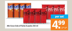  coca-cola fanta frisdrank cola 8 99 100 250 ml fant zero sugar range calories refreshing coca co original taste calais 