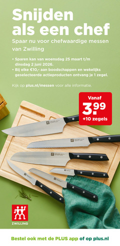 klik op dit plaatje voor een vergroting en voor vergelijkbare aanbiedingen gerelateerd aan
spaarakties 1 2 10 25 snijden chef spaar messen zwilling sparen woensdag juni actieproducten zegel plus.nl artis 3.99 zegels spaarakties 1 2 10 25 snijden chef spaar messen zwilling sparen woensdag juni actieproducten zegel plus.nl artis 3.99 zegels