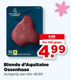  100 boerentrots beter leven blonde 5.99 ossenhaas actieprijs kilo 