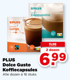  plus huismerk dolce gusto capsules 2 16 lungo cappuccino koffiecapsules dozen stuks 6 99 