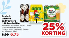  brouwerij t ij la chouffe grolsch speciaalbieren 4 25 33 65 4x brasserie speciaalbier blikjes blonde 6x frisse lentebok fris zacht 