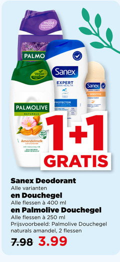 palmolive sanex deodorant douchegel 1 2 250 400 mood boosting fragrance naturals expert skin health derma care sensitive protector amandelmelk lait with moisturising douchecreme creme douche flessen ml amandel 3.99 