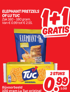  1 2 100 elephant pretzels lu tuc zak honey mustard onion original stuks 99 
