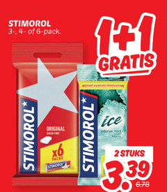  stimorol kauwgom 1 2 6 pack nieuwe original sugar free ice intense mint flavour stuks 