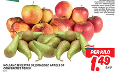  jonagold appels elstar appelen peren hollandse conference feestje sappige zomer herfst aanbod week fruit eten kilo 