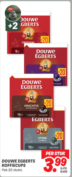  douwe egberts koffiecups 20 deka arm 2 6 12 ester original koffiemachines branders 10 aluminium capsules gebruiken nespresso espresso lungo pak stuks stuk 3.99 