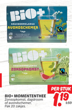  bio plus thee 20 kruidenmelange kamille brandnetel lavendel fairtrade pepermunt citroengras kaneel zoethout pak zakjes stuk 