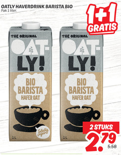  soja melk 1 2 oatly haverdrink barista bio pak liter original totally stuks 