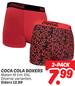  coca-cola heren boxershorts 2 coca cola boxers maten xxl elders pack 