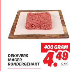  rundergehakt 400 dekavers 5.99 