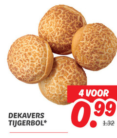  bolletjes 4 dekavers tijgerbol 