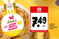  2 25 31 mat lemon crunchy roomboter poppy taste tulband gebakken frisse citroenschil maanzaad topping roomboterkruimels 