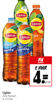  lipton ice tea 2 4 100 sugar calories taste original zero sparkling bruisend flessen 1 5 liter 