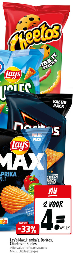 klik op dit plaatje voor een vergroting en voor vergelijkbare aanbiedingen gerelateerd aan
2 4 cheetos sticks pack paprika flavour score cru taste doritos bugles partypacks uitdeelzakjes 2 4 cheetos sticks pack paprika flavour score cru taste doritos bugles partypacks uitdeelzakjes