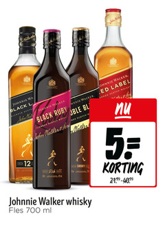  johnnie walker whisky 5 12 700 john wa black la blended scotch walk ruby vibrant smooth intense fles ml label 