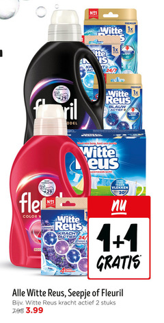  seepje witte reus color wasmiddel 1 2 20 24 27 nederland premium 1x stuk 7 wasbeurten blauw save berg lavendel kracht actieve elementen vlekken fleuril stuks 3.99 