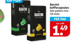  barzini koffiecups 10 italian express lungo expresse compatible ristretto nespresso cups koffiecapsules pakken stuks pak 
