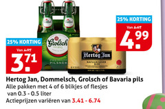  bavaria grolsch dommelsch hertog jan blikjes bier 1 4 6 25 1615 beugels premium pilsner natuurzuiver pils pakken liter varieeren 