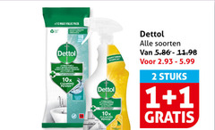  1 2 maxi pack dettol 10x cleaning power tout soorten stuks 