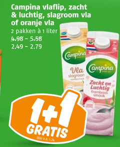  campina vla 1 2 vlaflip zacht luchtig slagroom oranje pakken liter v.a. framboos 