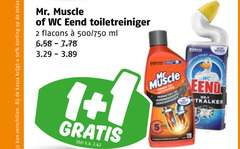  wc eend mr muscle toiletreiniger 1 2 50 kassa mr. 500 750 ml liter v.a. verstoppingen 