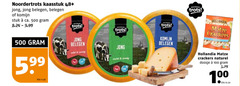  noordertrots kaas 100 500 kaasstuk 48 jong belegen komijn stuk ca. kilo trots mild zacht noorder hollandia crackers naturel doosje 