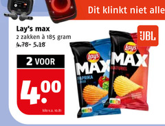  lays chips 2 zakken kilo v.a. klinkt paprika 