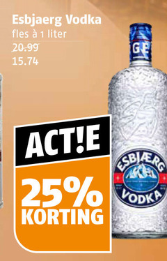  esbjaerg wodka 1 25 vodka fles liter ge 