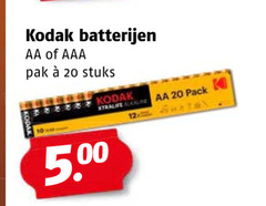  kodak batterijen 12 20 aa aaa pak stuks alkaline pack ton 