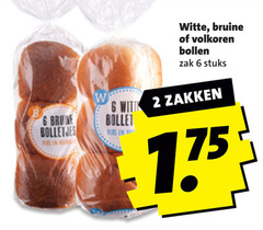  bolletjes 2 6 witte bruine volkoren bollen zak stuks b brune bolletje zakken 