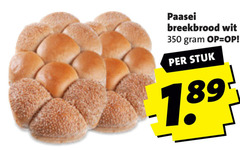  broodjes 350 paasei breekbrood wit stuk 