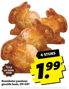  gevulde koeken 4 vers oven roomboter paashaas koek stuks 