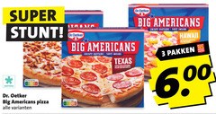  dr oetker diepvriespizza 3 10 super big americans crispy outside soft inside hawaii texas pakken diepvries dr. pizza 