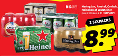 amstel grolsch heineken hertog jan warsteiner blikjes bier 2 6 18 33 koude kou lake natuurzuiver pak blikken sixpacks 
