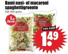  groentenpakket 450 bami nasi macaroni spaghettigroente zak groente spaghetti 14 