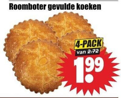  gevulde koeken 4 roomboter pack 