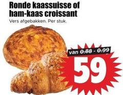  kaasbroodjes ronde ham kaas croissant vers afgebakken stuk 