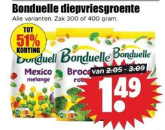  bonduelle diepvriesgroente 300 400 zak mexico melange 