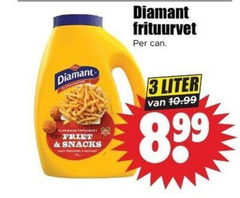  diamant frituurvet 3 8 99 friet snacks liter 