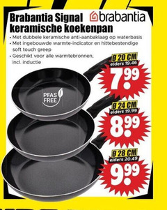  brabantia koekenpan signal keramische dubbele anti aanbaklaag waterbasis ingebouwde warmte indicator hittebestendige soft touch warmtebronnen inductie free cm elders 