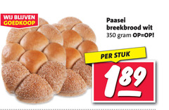  broodjes 350 paasei breekbrood wit stuk 