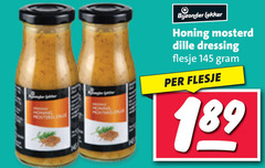  bijzonder lekker dressing homing posters dille honing mosterd flesje 