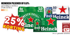  heineken 0.0 blikjes bier 6 25 33 pilsener pak 50 blik nix18 6x 500ml originele orig 00 pack 