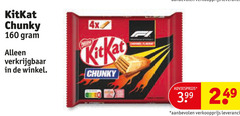  kitkat chocoladerepen 160 chunky 4x 3.99 