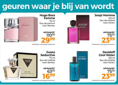 davidoff hugo boss guess joop eau de toilette 6300 geuren femme ml parfum dames homme heren seductive cool water 